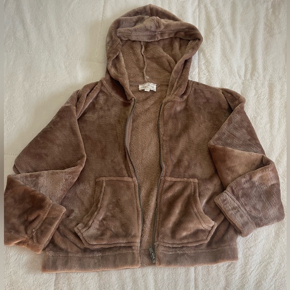 light brown zip up hoodie - Picture 1 of 2